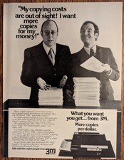 3m Company Copiers 1978 Vintage More Copies Per Dollar Print Ad