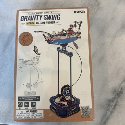 Robotime Rokr Gravity Swing Model Building Kit 3D Wooden Puzzle kit Sky Captain