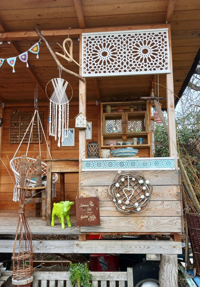 Dekorpaneele - Holz 100x50cm - orientalische Dekoration Interieur Wand Decke - Bild 3 von 4