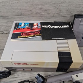 Sistema de Entretenimiento Nintendo Original NES Juego de Acci&oacute;n Consola con Manual, Funciona