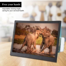 12inch Curved Non-slip Mobile Phone Screen HD Video Amplifier Magnifier Stand