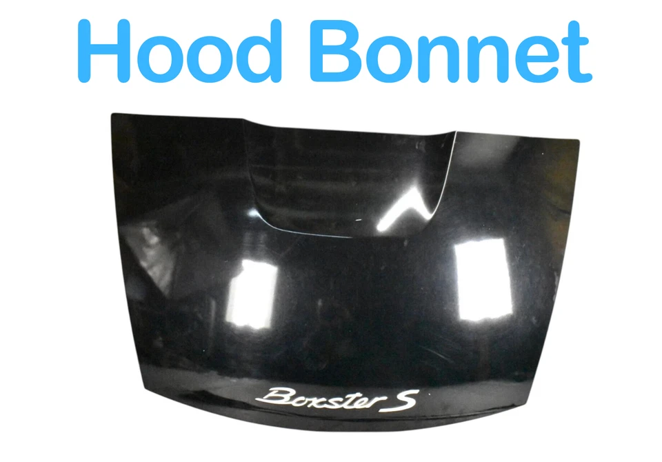 05-12 Porsche Boxster S 987 capó trasero cubierta cubierta panel negro OEM Foto 3 de 4