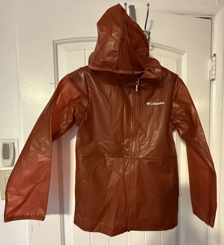 Columbia Red Hooded Lightweight Rain Jacket Youth Medium 10/12. Lightweight
Opens in a new window or