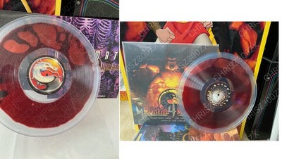 Ultimate Mortal Kombat 3 + 4 Blood Filled Vinyl Record Soundtrack LP Liquid MK3