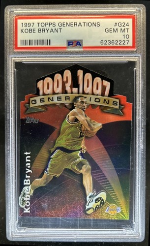1997-98 Topps Kobe Bryant Generations #G24 Lakers PSA 10 GEM MINT