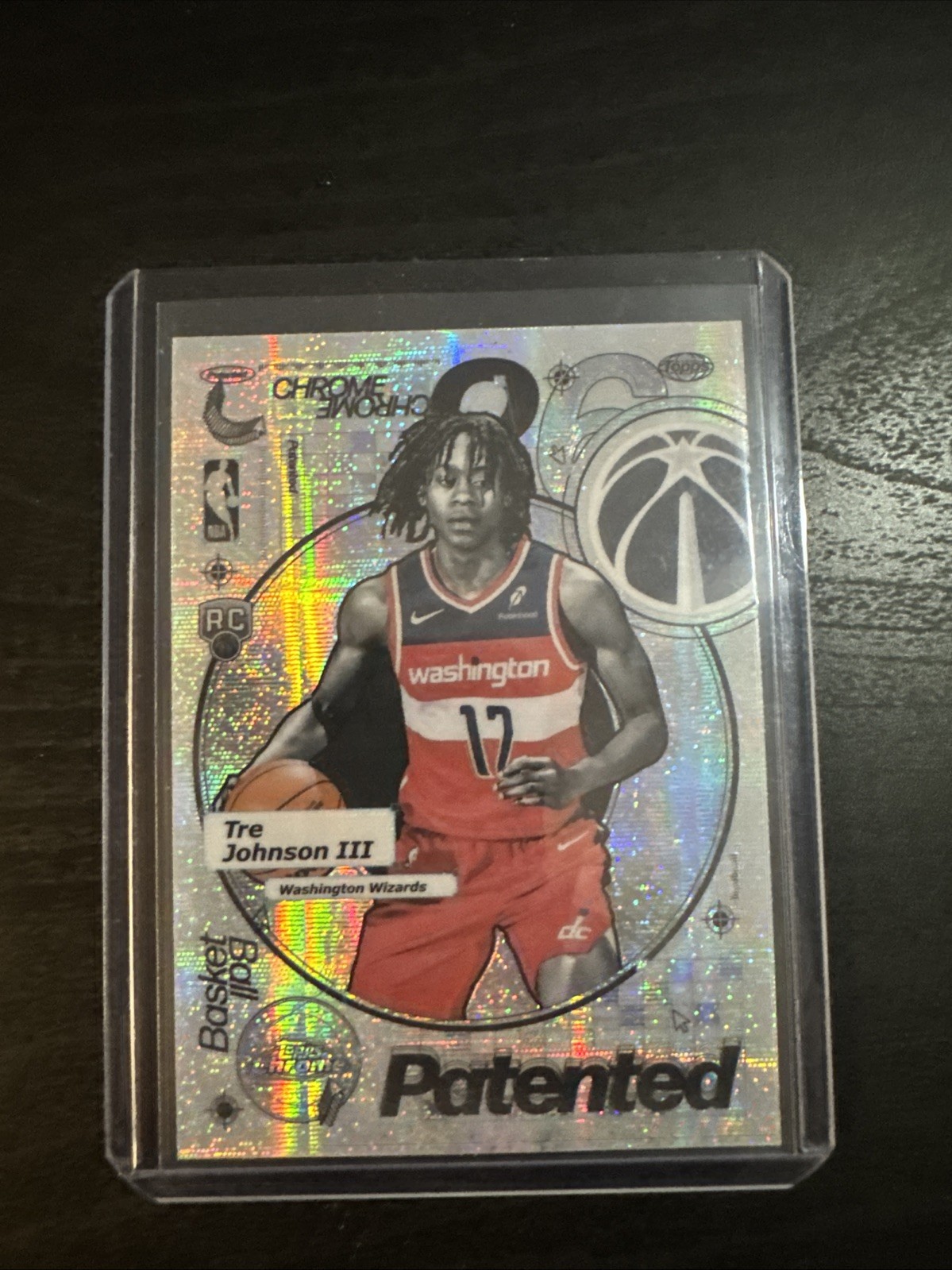 2025-26 Topps Chrome Tre Johnson Patented Rc