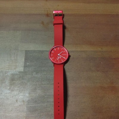 SKAGEN AAREN Analoguhr rot