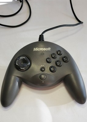Vtg Microsoft SideWinder Gamepad USB Game Controller X08-09336 Black Not Tested