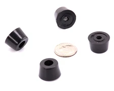 5/8” Diameter x 3/8” H Rubber Feet w Washer   Rubber Bumpers  Various Pack Sizes