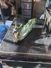Incense Dragon With Skull Incense Burner Green 