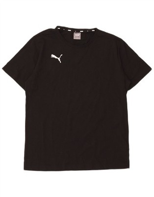 Puma Herren T-Shirt Oberteil Large schwarz Baumwolle AP12