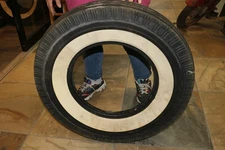 Original NOS Vintage 1950's Dunlop Gold Cup Whitewall 6.70-15 Tire Pre-DOT