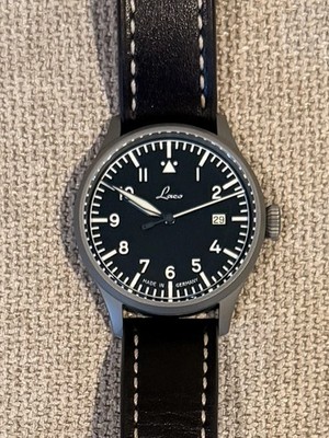 Laco Flieger Type A Stuttgart Pro 40mm Pilot Watch - FULL SET