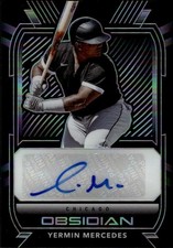 2021 Panini Chronicles #O-YM Yermin Mercedes Obsidian Autographs