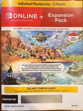 Nintendo Switch Online  Expansion Pack Individual Membership 12 Month Key Card
