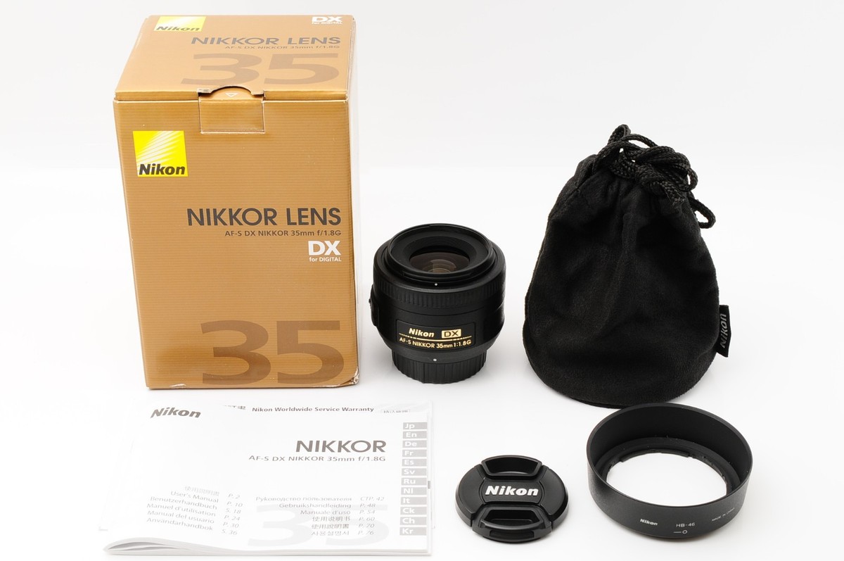 【美品】ニコン Nikon AF-S DX NIKKOR 35mm f/1.8G TOP MINT in Box ] Nikon DX AF-S NIKKOR 35mm f/1.8 G Lens wide