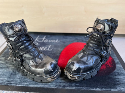 NEW ROCK REACTOR BOOTS   GR. 47   UNGETRAGEN   SCHWARZ/SILBER   DISCONTINUED