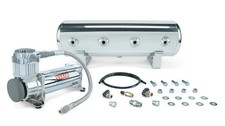 Air Lift 2.5 Gal. Polished Tank W Viair 444c Chrome Compressor 27801