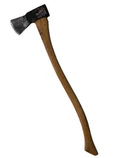 *Rare* Hults Bruk Pattern Single Bit Splitting Axe, Original Handle Sweden 28.5"