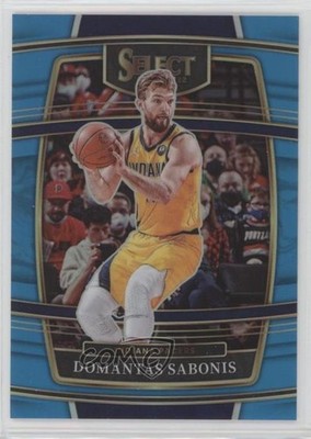 2021 Panini Select Concourse Light Blue Prizm 50/299 Domantas Sabonis #73 10lg