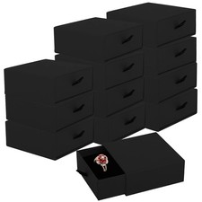 Luxury Velvet-Lined Jewelry Gift 12-Pack, Compact Drawer Style Organizer for ...
