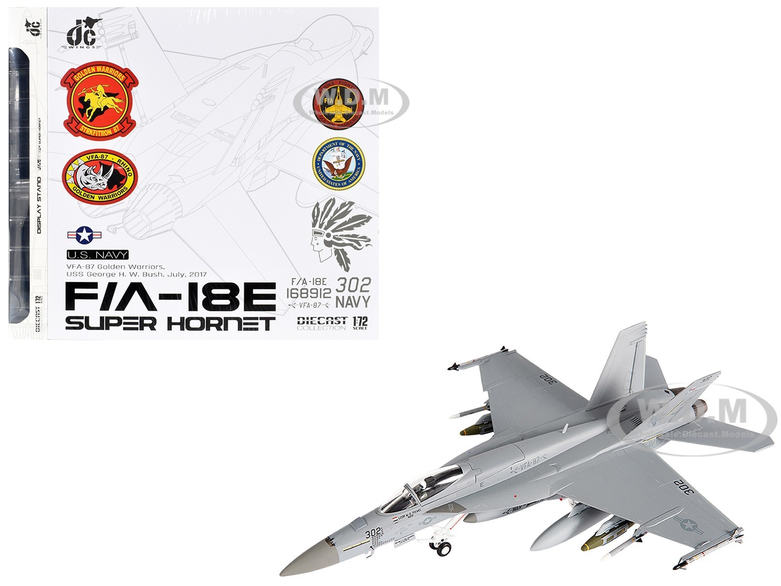 BOEING F/A-18E SUPER HORNET GOLDEN WARRIORS 1/72  JC WINGS JCW-72-F18-021