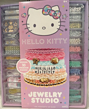 Hello Kitty Jewelry Studio Bracelet Making Kit Craft Beads Set Sanrio NEW