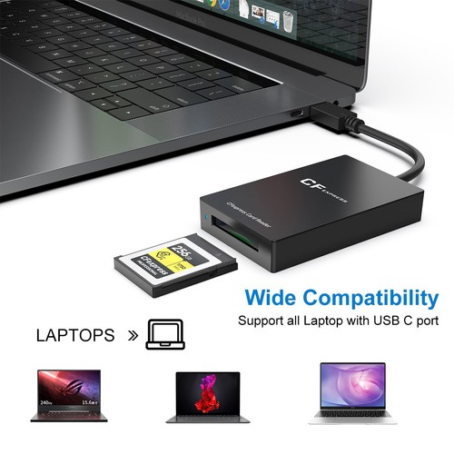 CFexpress Type B Card Reader USB3.1 Gen 2 Type C Card Reader CFexpress Memory a - Afbeelding 2 van 12