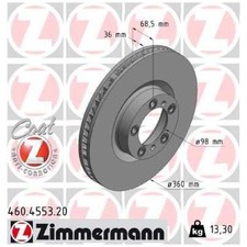Zimmermann Scheibenbremse vorne links 9Y0615301A 9J1615301A 26039757