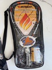 New Ektelon Racquetball Racket PowerFan Energy Level 900 w/Case, Glasses, Balls