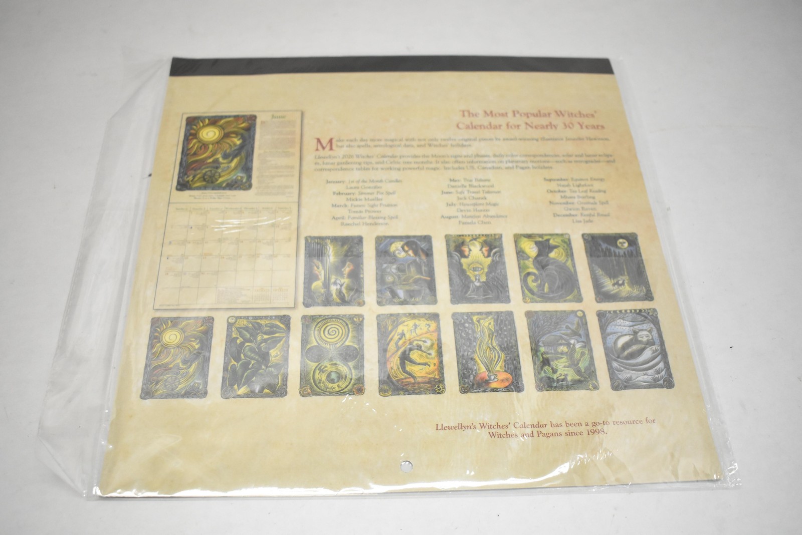 Llewellyn Witches Calendar 2026 Wall Calendar with Moon Phases