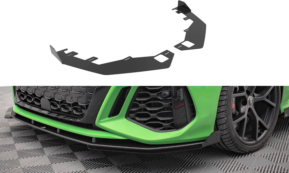 Flaps avant Maxton Audi RS3 8Y pour corriger le flux d'air