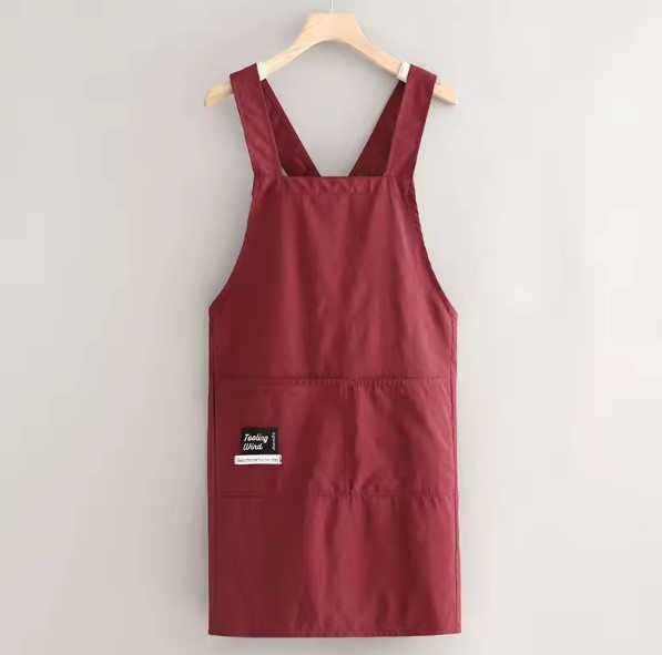 Korean Style Apron - for cooking, crafts - generous size - oil & water resistant