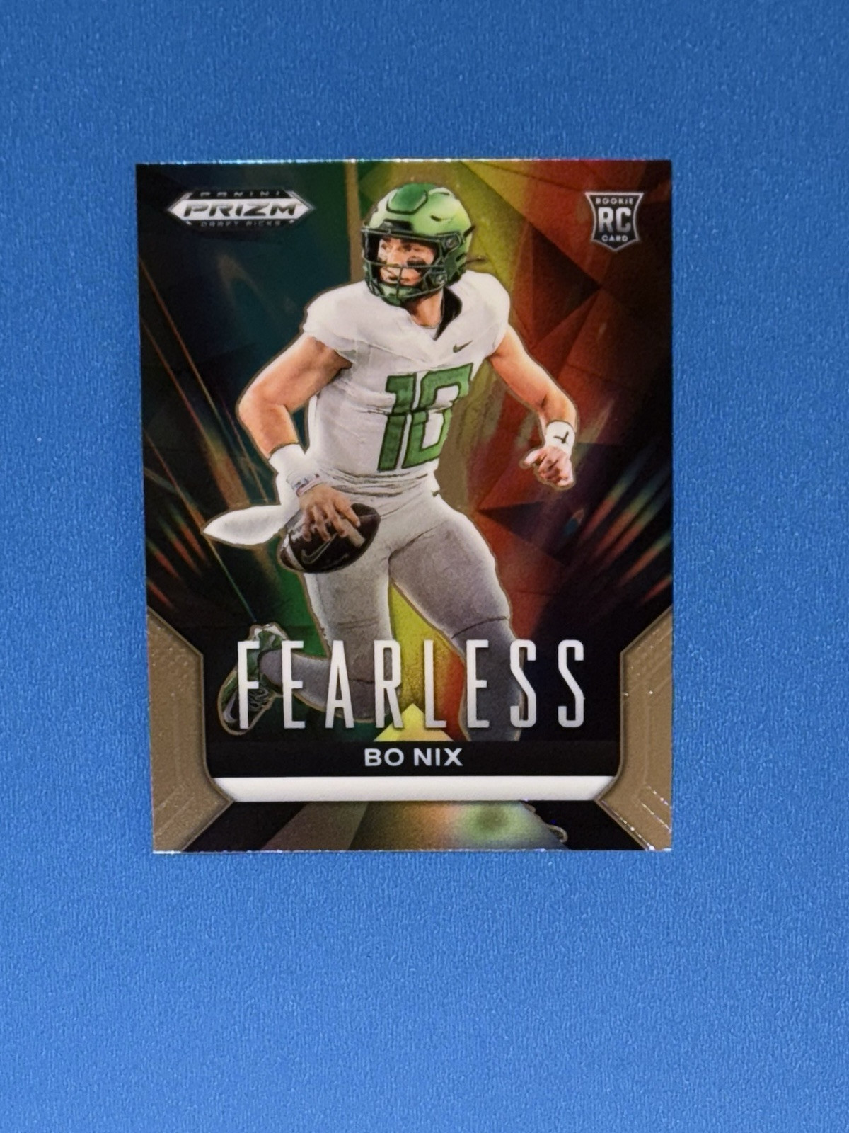 2024 Panini Prizm Draft Picks Fearless Bo Nix Rookie Card RC #F-BN Broncos