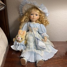 VTG SFBJ 252 Paris 16" Porcelain Doll Pouty Face w/Outfit KEMPER WIG RESTORE JOB