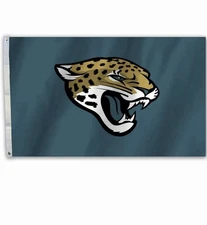 Jacksonville Jaguars 3x5 ft Flag Banner NFL Football Free Shipping