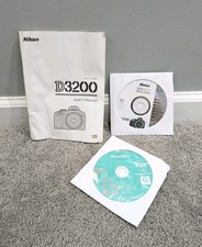 Nikon D3200 User's Manuals With CD Rom Manual And ViewNX2 Disc