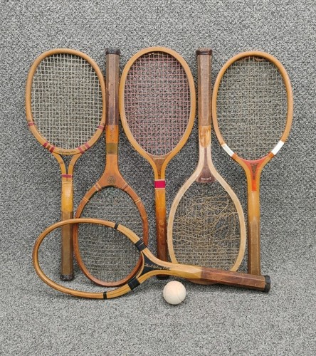 Lot Vintage Tennis : Raquettes Slazenger, étui Wilson, Balles Spalding – Occasion