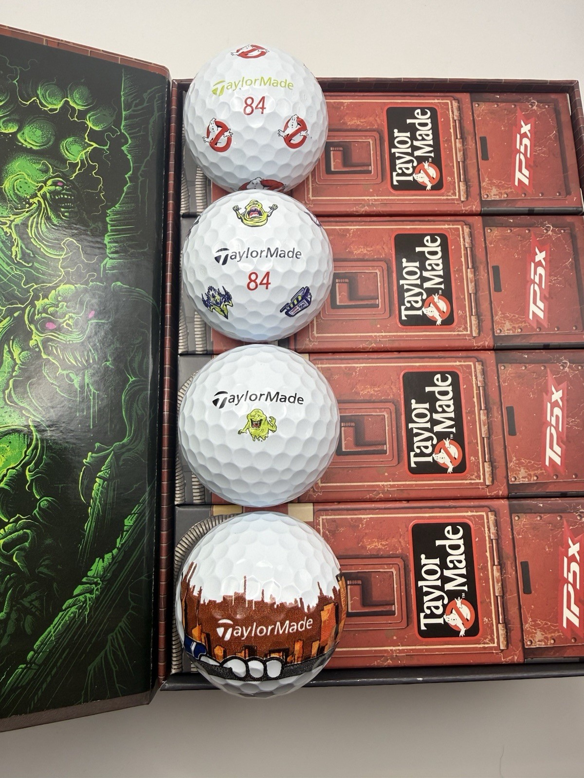 TaylorMade Ghostbusters TP5x Golf Balls - 4 Ball Set W/Sleeve Box | eBay