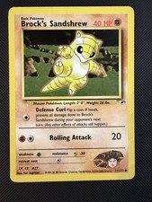 Brock's Sandshrew (71) Unlimited Common Gym Heroes 071/132 MP