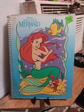 LOT OF 3 Vtg. Disney The Little Mermaid Spiral Notebooks 50 Count 