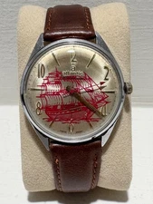 Rare Atlantic Worldmaster Original – Swiss 6300N – Nautical Ship Dial – 40mm 