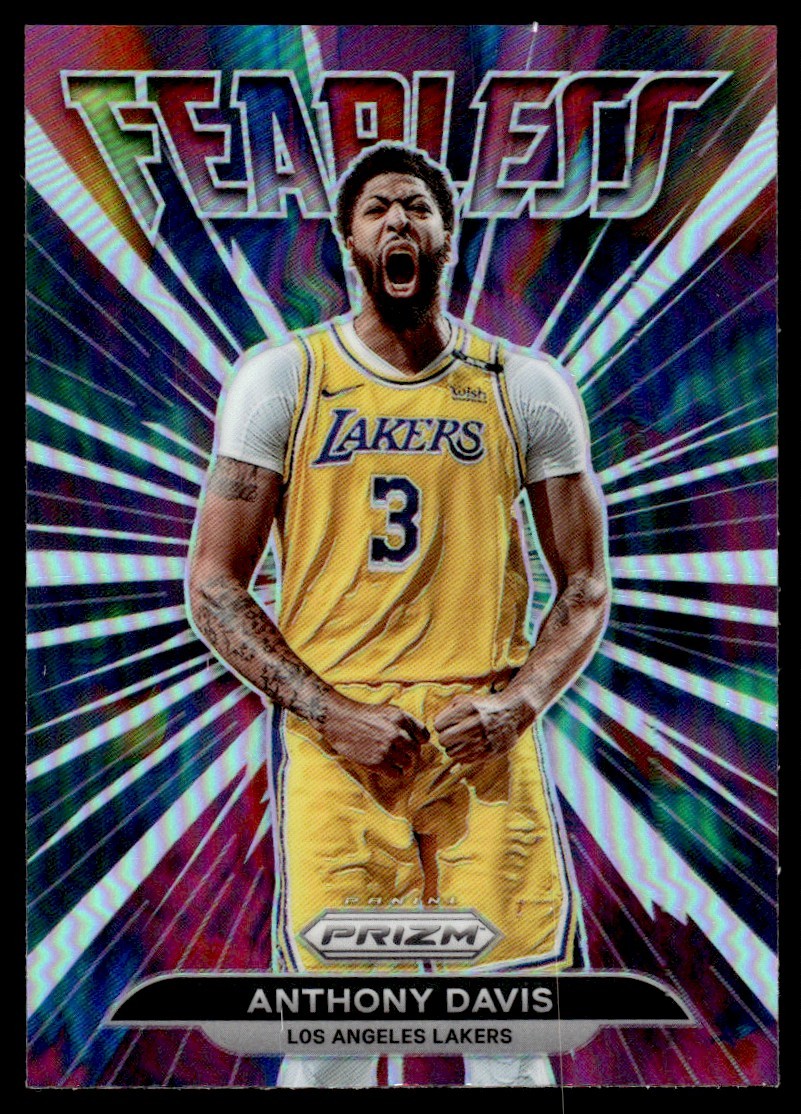 2021-22 Panini Fearless Silver Prizm Anthony Davis Los Angeles Lakers #4
