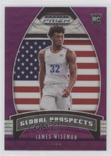 2020-21 Panini Prizm Draft Picks Global Prospects Purple Wave James Wiseman 0ia9