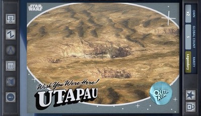 Utapau - Postcards Silver 5cc - Star Wars Card Trader Tales Of The Outer Rim
