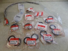 New Honda Fork Seals Lot of  (10) plus other new misc parts 51490-KSC-003