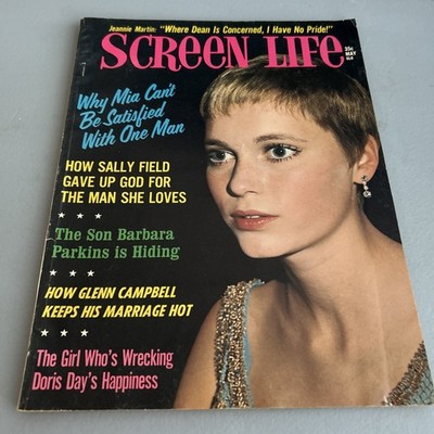 Vintage Screen Life Magazine May, 1969 Mia Farrow Sally Field
