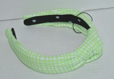 Lele Sadoughi Pistachio Gingham x Solid & Striped Printed Hard visor NWOT Lele Sadoughi | Accessories | Lele Sadoughi Printed Hard  main image 3