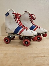 Official Roller Derby Fireball Women's Size 4 Vintage White Roller Skates