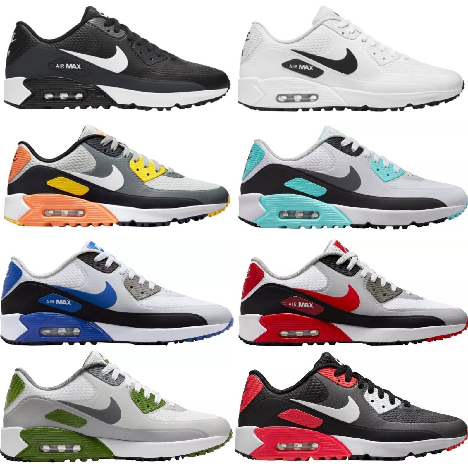 NEW Nike AIR MAX 90 G Men's GOLF Shoes ALL COLORS US Sizes 7-14 NEW IN BOX